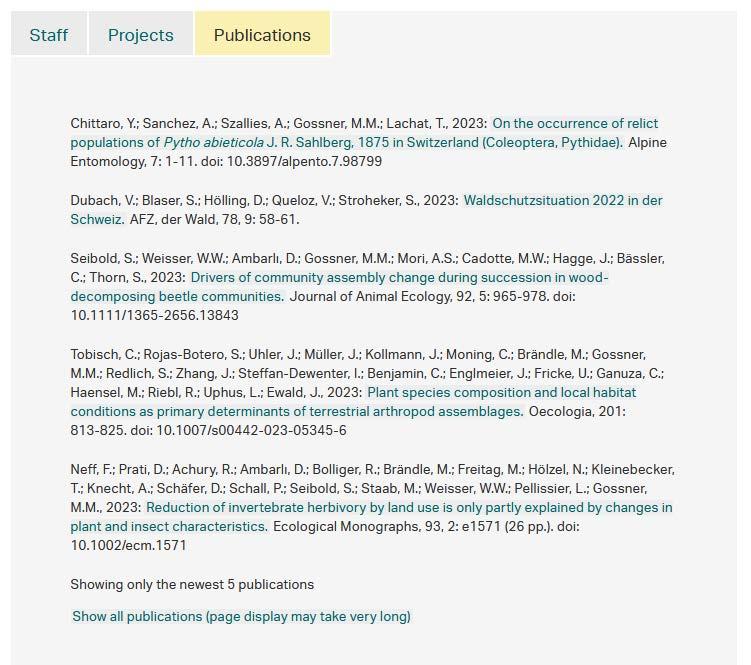employee pages