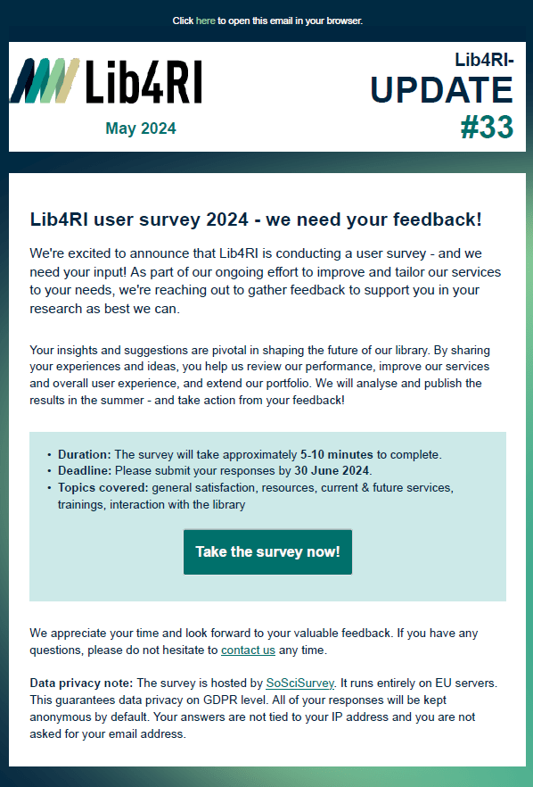 Lib4RI-Update #33