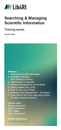 Flyer course series autumn 2023