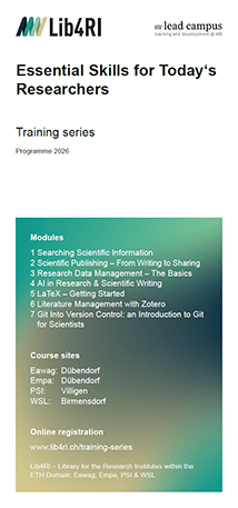 Flyer Lib4RI Training Series 2026